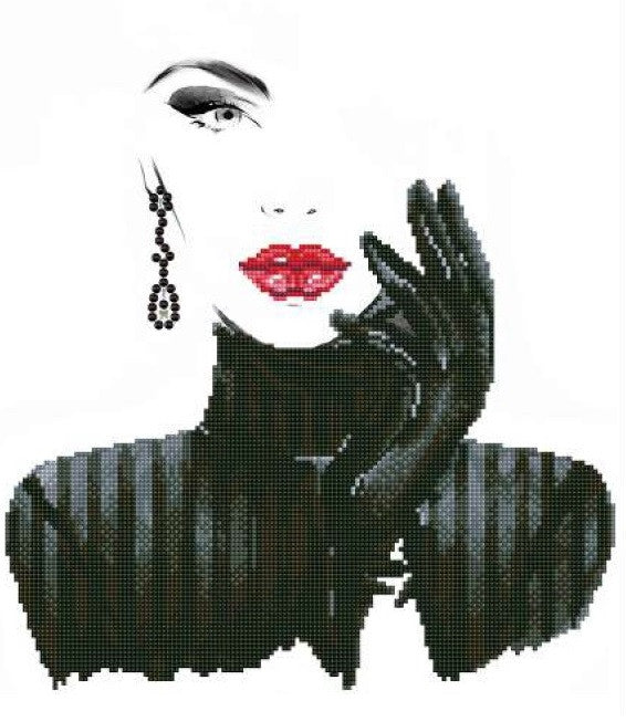 Diamond Dotz Lady in Black